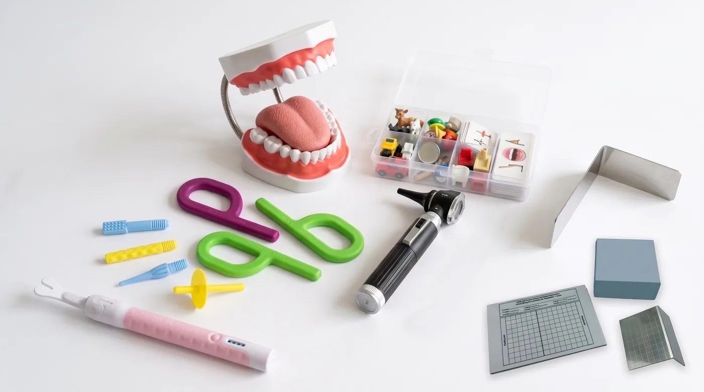 Kit de instrumentos de fonoaudiología de NeuroNexos